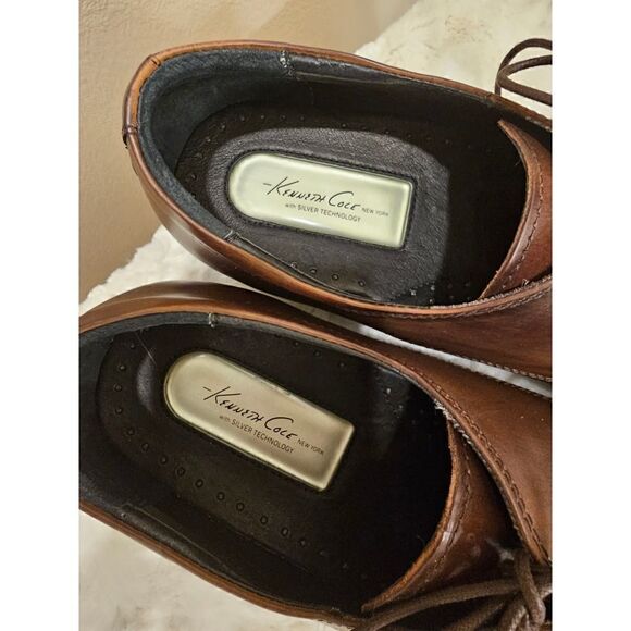 NWOB Kenneth Cole Silver Technology Set Your Clock Dress Shoes Size 14 - Picture 3 of 11